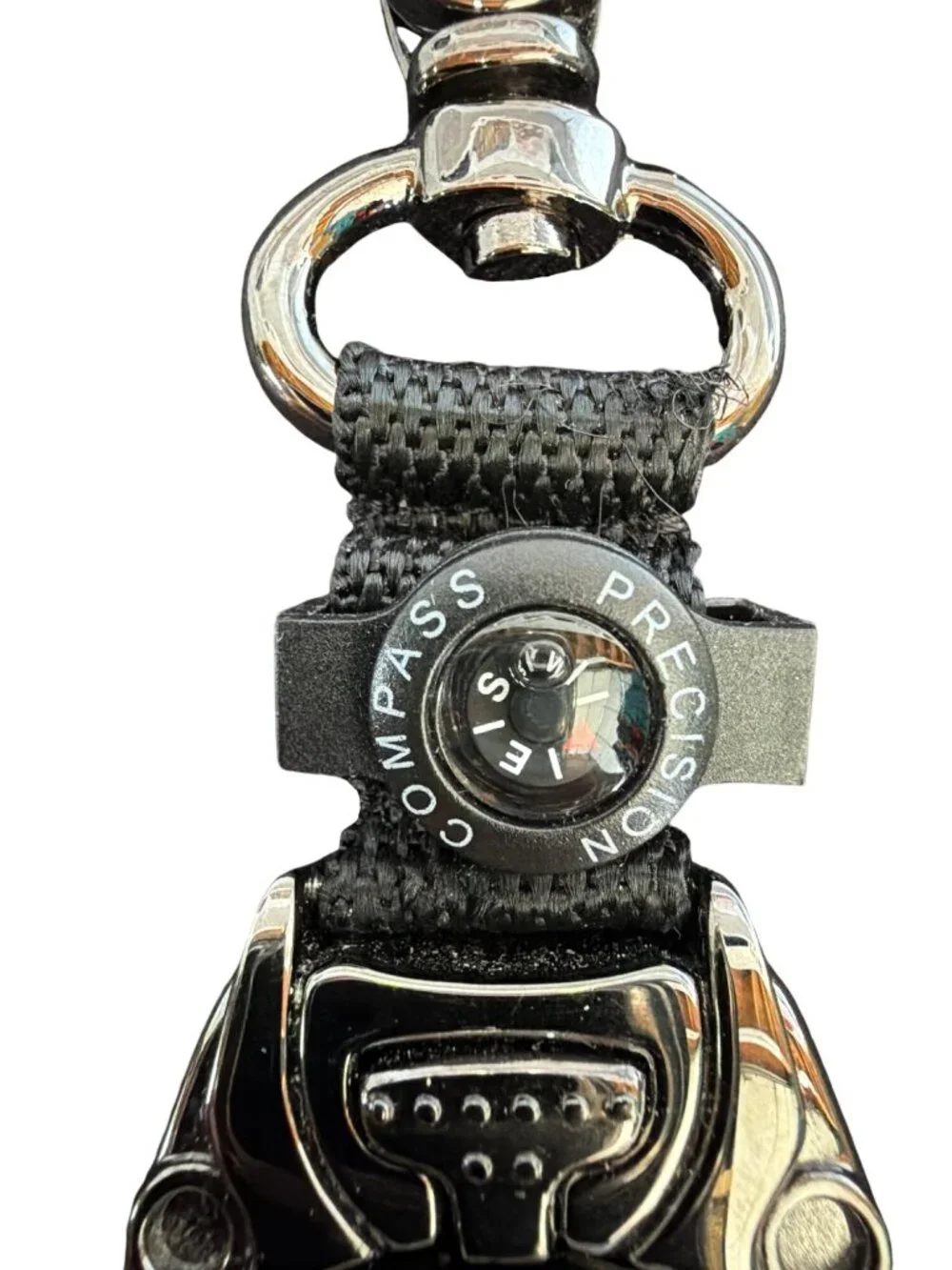 Cabelas Precision Compass Quartz Watch Keychain With Storage Box